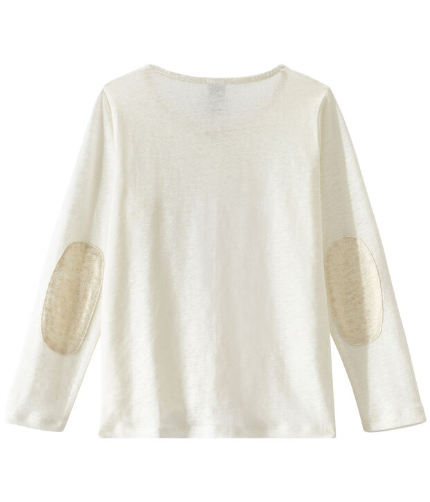 Girl's cardigan white/yellow