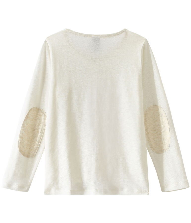 Girl's cardigan LAIT white/OR yellow