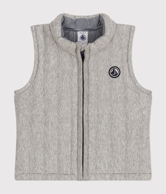 Babies' tube knit jacket CHATON CHINE grey