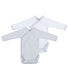 Set of 2 newborn's long-sleeved bodysuits