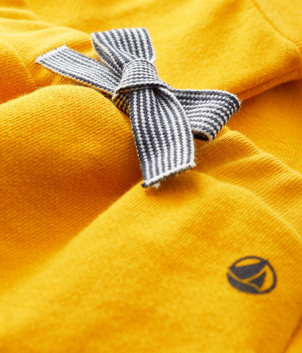 Baby girl/boy's fleece trousers yellow