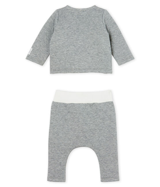 Babies' Tube Knit Clothing - 2-piece set SUBWAY CHINE CN grey