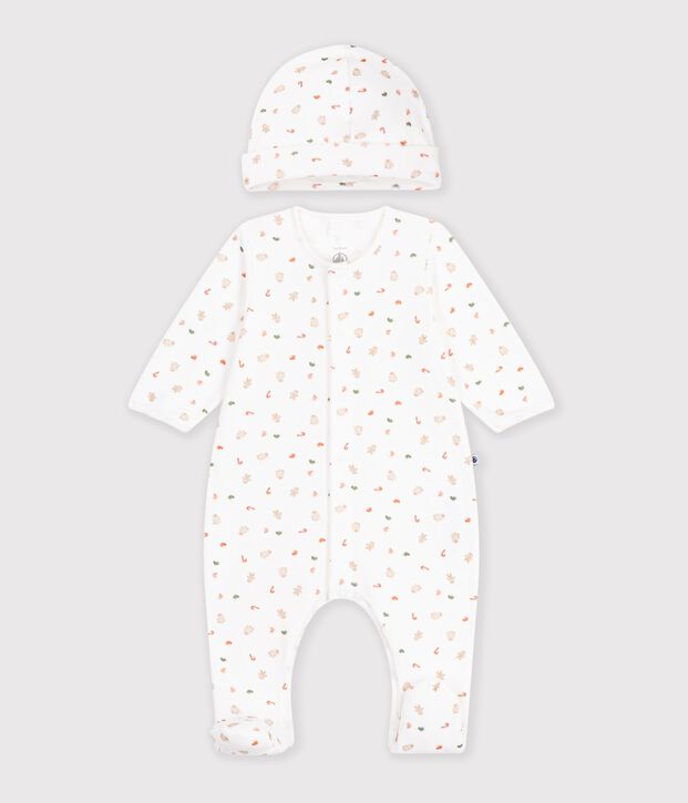 Newborn babies' printed cotton gift set multicolor