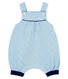 Babies' Quilted Tube-Knit Dungaree Shorts