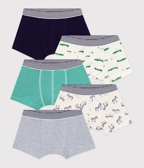 Pack of children's animal-print cotton boxers variante 1