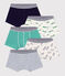 Pack of children's animal-print cotton boxers variante 1