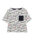 Women's short-sleeved stripy breton top