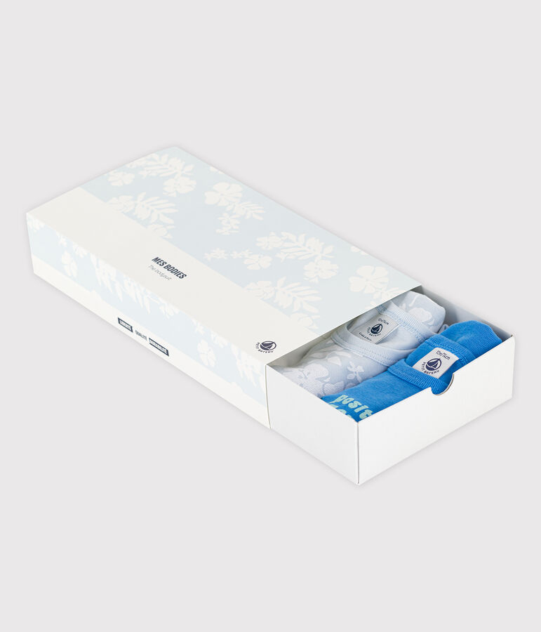 Sleeveless Hawaiian Print Cotton Bodysuits - 5-Pack multicolor