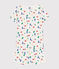 Children's Short Cotton Paris Print Pyjamas MARSHMALLOW white/MULTICO white
