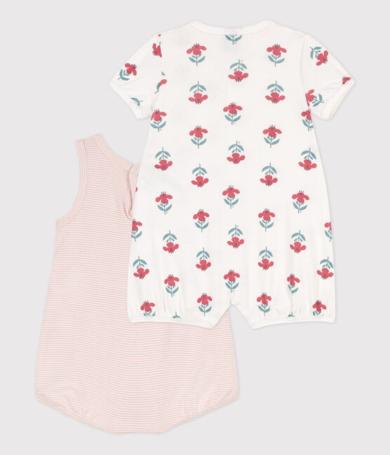 Babies' Floral Cotton Playsuits - Set of 2 variante 1