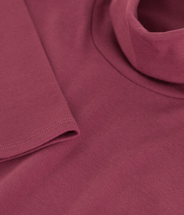 Women's ICONIC cotton polo neck T-shirt brown