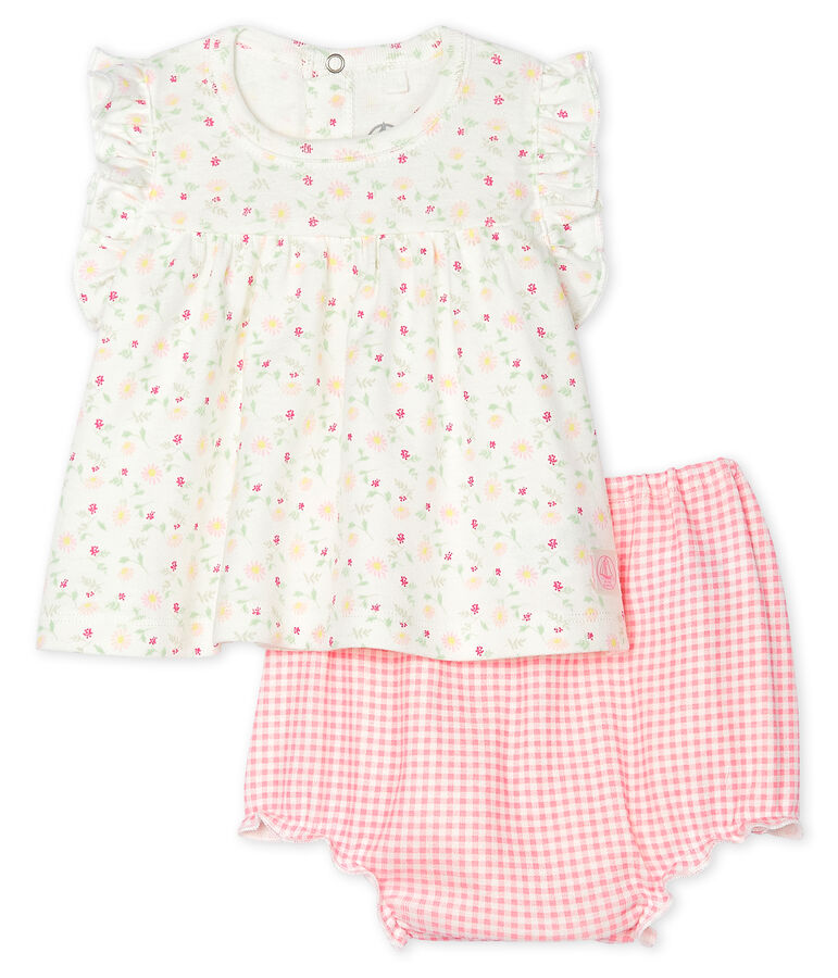 Baby Girls' Clothing - 2-Piece Set MARSHMALLOW white/MULTICO white