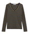 women's long sleeved t-shirt SMOKING blue/BRINDILLE SATIN yellow