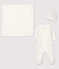 Newborn girl's rib knit gift set variante 1