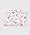 Babies' Paris-print cotton bag MARSHMALLOW white/MULTICO white