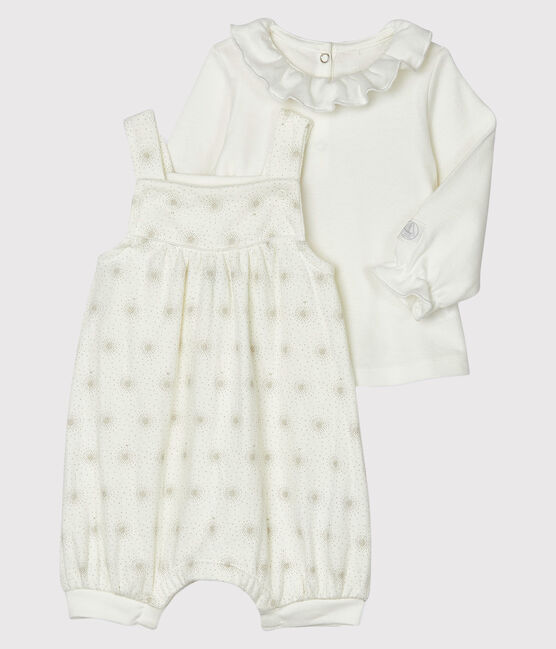 Baby Girls' Clothing - 2-Piece Set MARSHMALLOW white/PERLIN beige