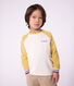Children's long-sleeved colourblock cotton T-shirt