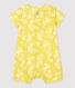 Babies' Organic Poplin Hawaii Print Short Playsuit