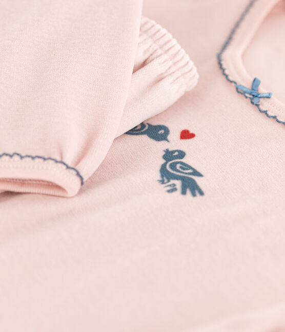 Girls' Velour Pyjamas SALINE pink