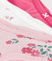 Pack of children's high-waisted floral-print cotton pants variante 1