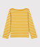 Unisex Children's Striped Cotton Top BOUDOR yellow/MARSHMALLOW white