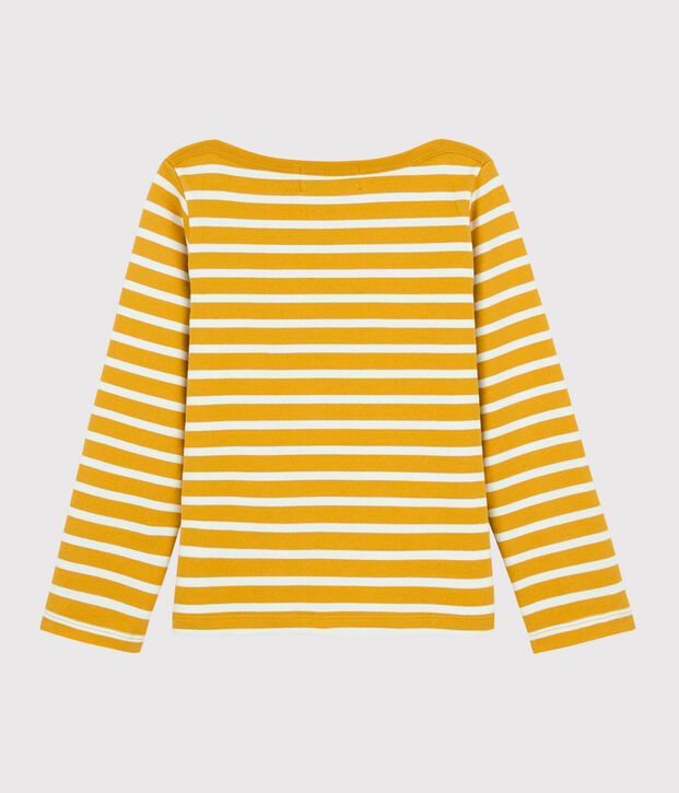Unisex Jersey Breton Top yellow/white