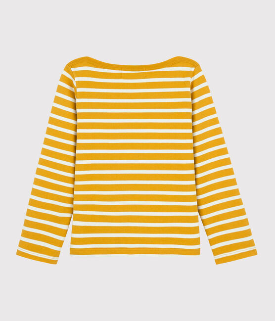 Unisex Children's Striped Cotton Top BOUDOR yellow/MARSHMALLOW white