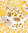 Children's leopard print cotton fancy dress pyjamas MARSHMALLOW white/MULTICO white