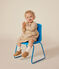 Babies' long-sleeved quilted tube knit dress AVALANCHE white/MULTICO