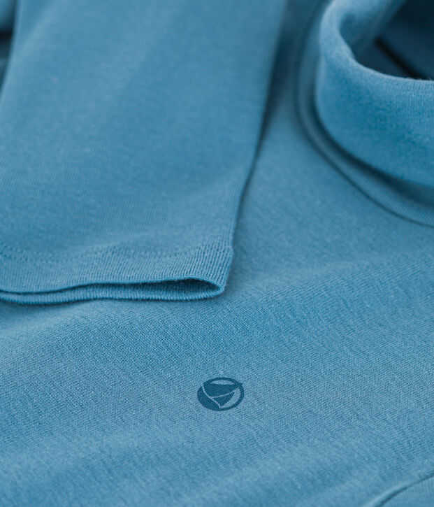 Unisex Children's Cotton Polo Neck blue