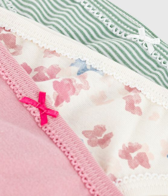 Pack of children's floral-print cotton pants variante 1