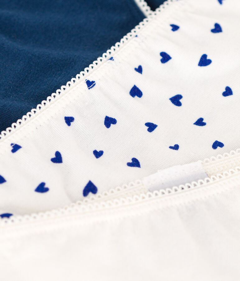 Girls' Heart Cotton and Elastane Briefs - 3-Pack variante 1