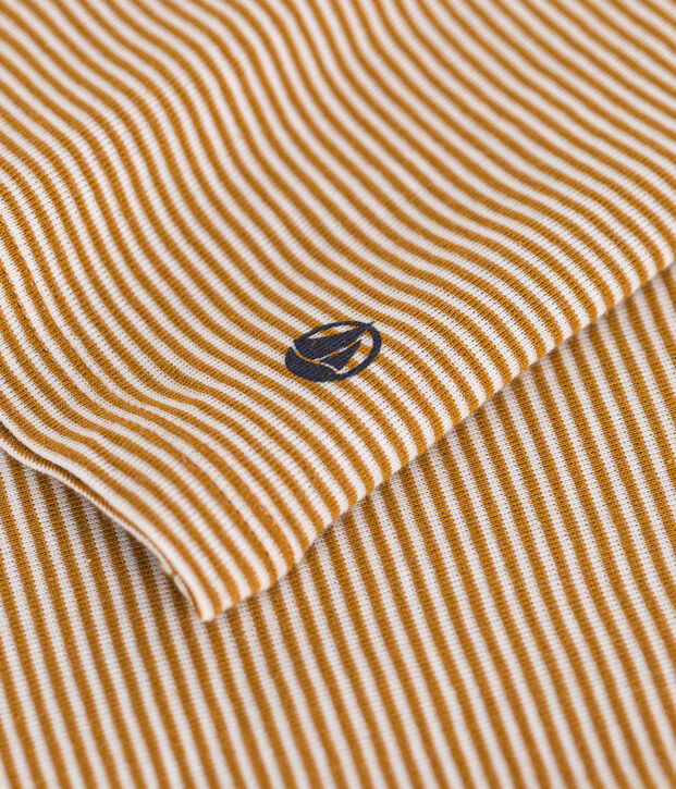 Women's Iconic Cotton Round Neck T-Shirt brown/white