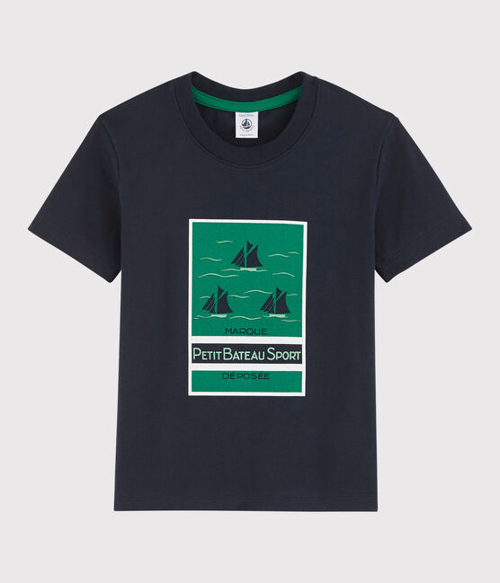 Boys' Short-Sleeved Jersey T-Shirt SMOKING blue