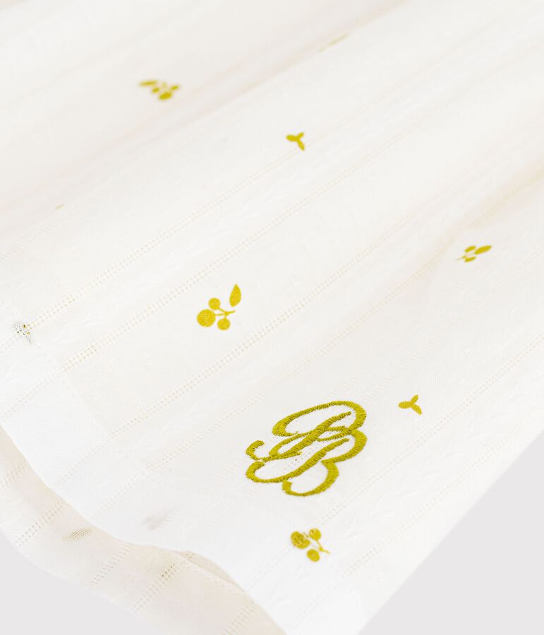 Babies' sleeveless floral print cotton dress green/green