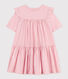 Girls' Short-Sleeved Cotton Dress