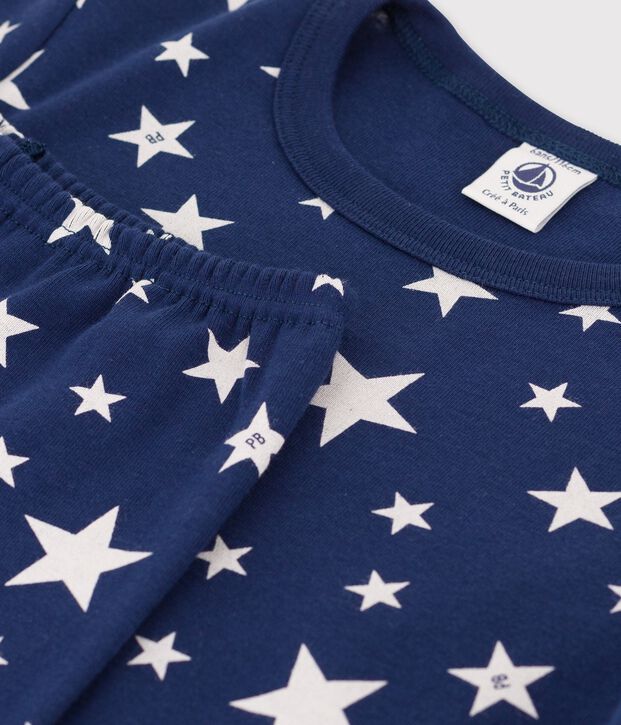 Unisex Starry Cotton Pyjamas blue/white