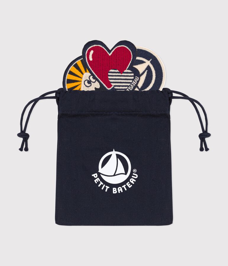 Pack of 3 pretty iron-on patches multicolor