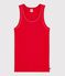 Women's plain cotton tank top red