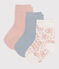 Babies' Floral Cotton Socks - 3-Pack variante 1