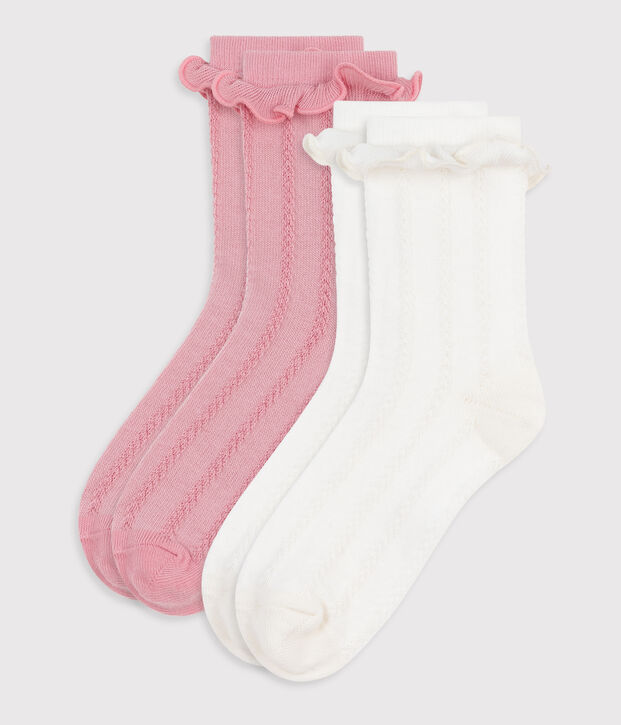 Children's cotton socks - 2-pack multicolor