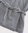 Women's Striped Cotton Wrapover Cardigan SMOKING blue/MARSHMALLOW white