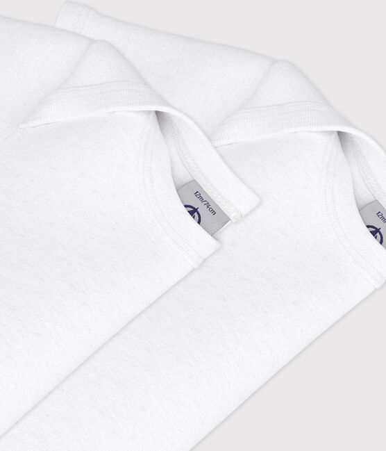 Babies' White Short-Sleeved Bodysuit – 2-Pack variante 1