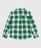 Boys' Checked Flannel Shirt MATCHA /AVALANCHE
