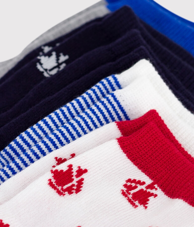 Babies' boat-print socks - 5-Pack multicolor