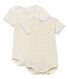 Baby Girls' Short-Sleeved Bodysuit - Set of 2