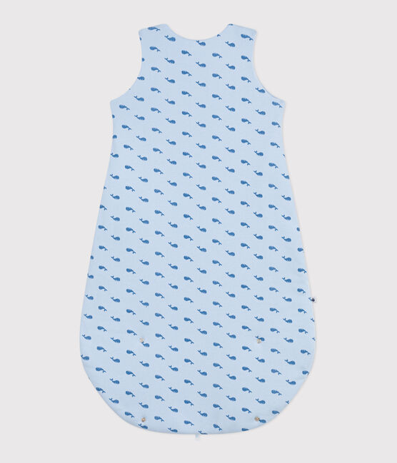 Babies' 2 TOG whale print cotton sleeping bag TOUDOU blue/ALASKA