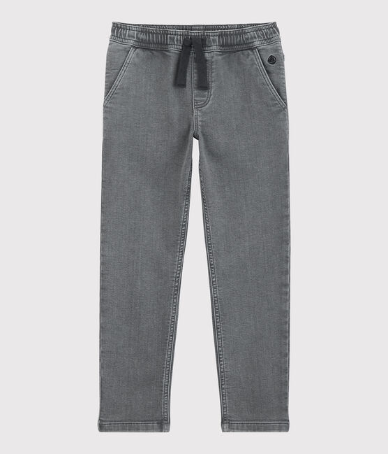 Boys' Eco-Friendly Regular Denim Trousers GRIS grey