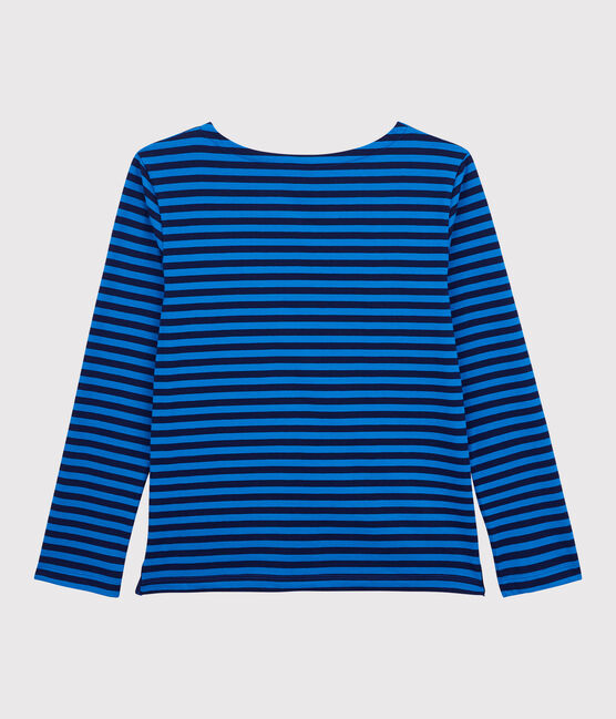 Women's Breton Stripe Cotton T-Shirt SMOKING blue/RUISSEAU