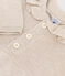 Babies' long-sleeved knitted cotton dress MONTELIMAR CHINE beige